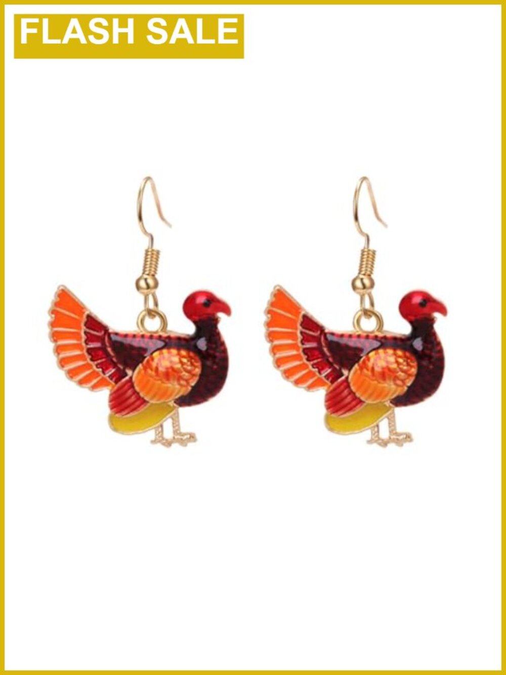 Red Maple Leaf Dangle Drop Earrings Acrylic French Wire Fall Jewelry